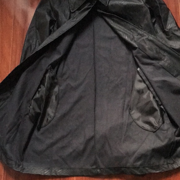 Belted Faux Leather Jacket Black - Picture 6 of 6